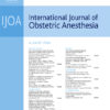 International Journal of Obstetric Anesthesia PDF