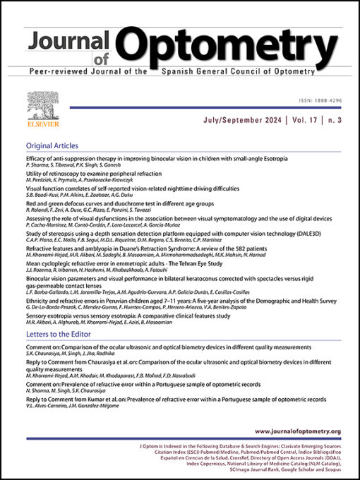 Journal of Optometry PDF