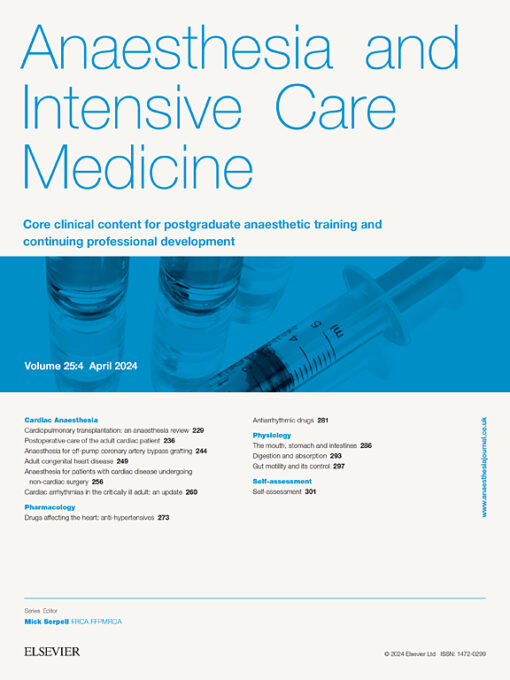 Anaesthesia & Intensive Care Medicine PDF