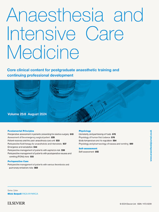 Anaesthesia & Intensive Care Medicine PDF