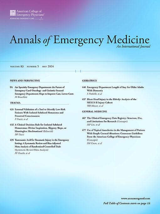 Annals of Emergency Medicine PDF