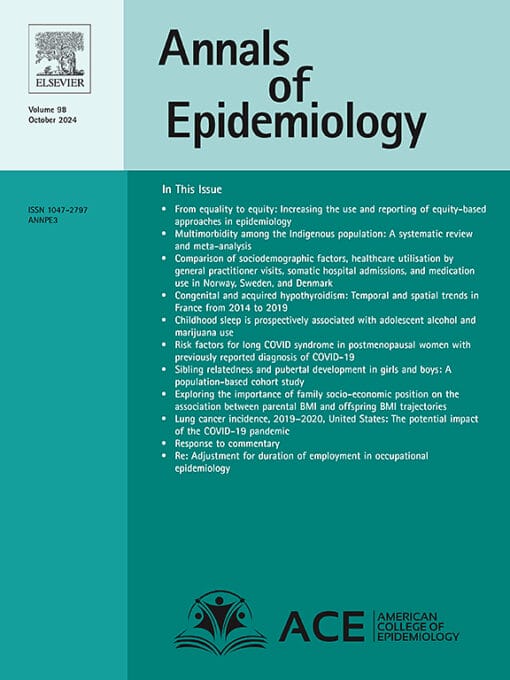 Annals of Epidemiology PDF