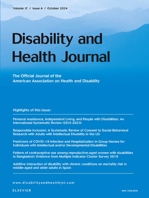 Disability and Health Journal PDF