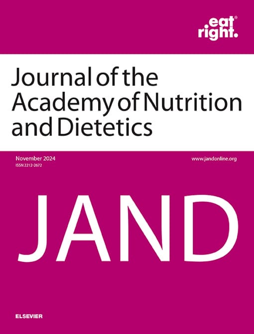 Journal of the Academy of Nutrition and Dietetics PDF