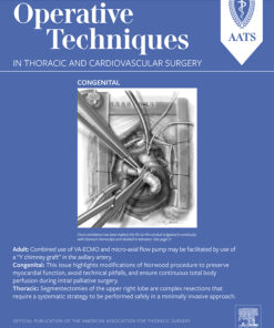 Operative Techniques in Thoracic and Cardiovascular Surgery PDF