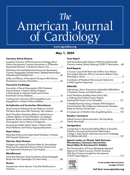 The American Journal of Cardiology PDF