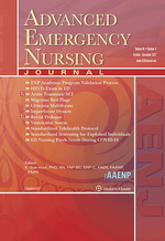 Advanced Emergency Nursing Journal: Volume 44 (1 – 4) 2022 PDF