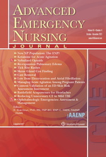 Advanced Emergency Nursing Journal: Volume 45 (1 – 4) 2023 PDF