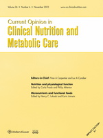 Current Opinion in Clinical Nutrition & Metabolic Care: Volume 26 (1 – 6) 2023 PDF