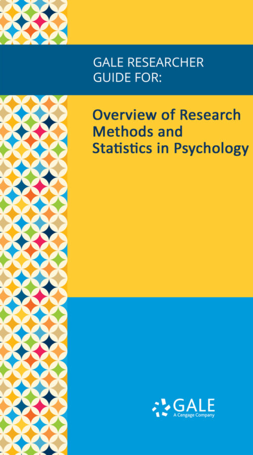 Gale Researcher Guide For: Overview Of Research Methods And Statistics In Psychology (EPUB)