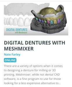 Digital Dentures with Meshmixer