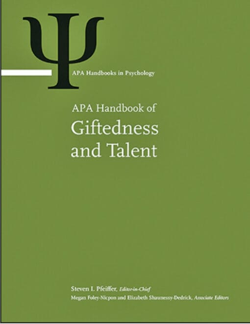 APA Handbook Of Giftedness And Talent (High Quality Image PDF)