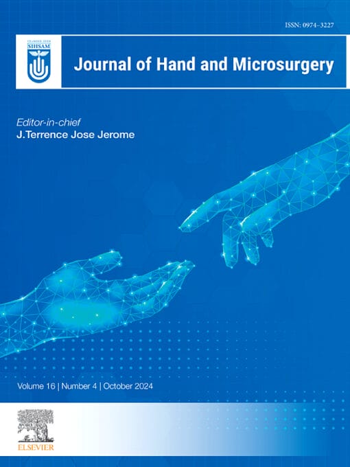 Journal of Hand and Microsurgery PDF