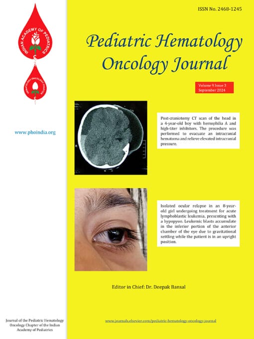 Pediatric Hematology Oncology Journal PDF