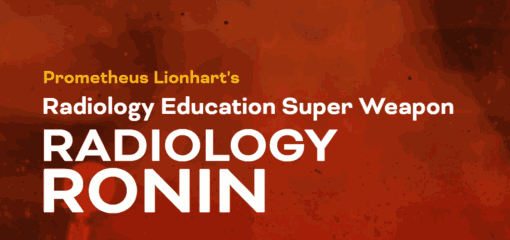 Prometheus Lionhart’s Radiology Education Super Weapon Radiology Ronin 2024