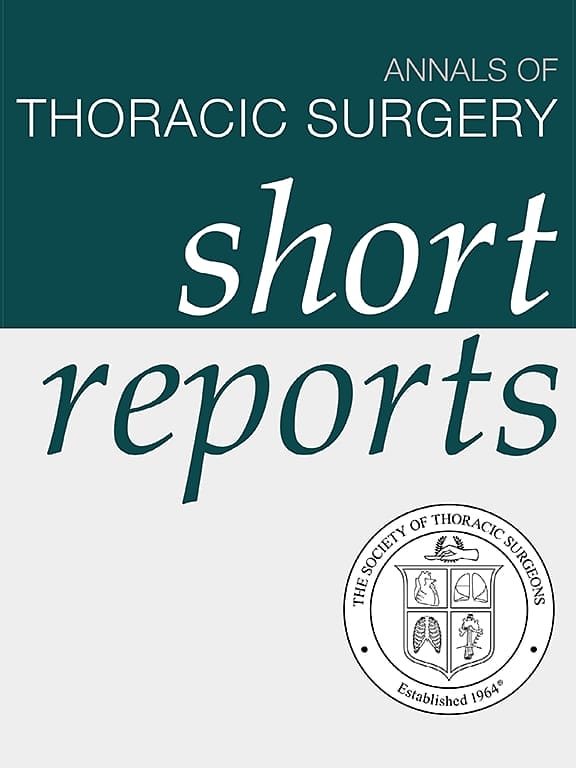 Annals of Thoracic Surgery Short Reports PDF