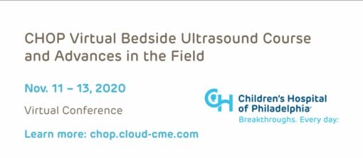 Children’s Hospital of Philadelphia CHOP Virtual Bedside Ultrasound Course and Advances in the Field 2020