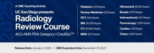 UC San Diego Presents Radiology Review Course DocmedED 2025