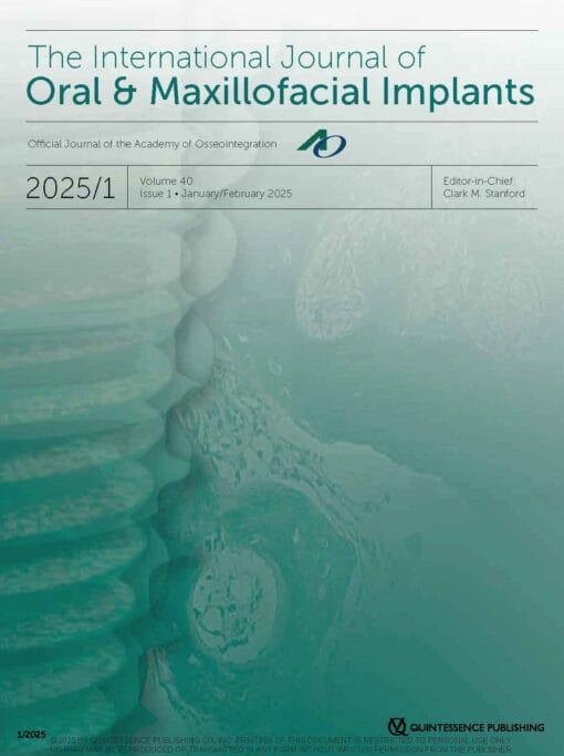 The International Journal of Oral & Maxillofacial Implants, 01/2025 (True PDF)