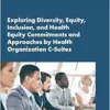 Exploring Diversity, Equity, Inclusion, and Health Equity Commitments and Approaches by Health Organization C-Suites: Proceedings of a Workshop (PDF)