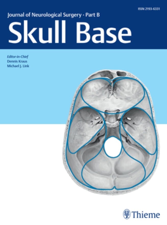 Journal of Neurological Surgery Part B: Skull Base 2024 (Videos Only) Journal of Neurological Surgery Part B: Skull Base 2024 (Videos Only)
