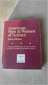 American Men & Women of Science 33rd Edition Vol 1 & 2 (PDF)