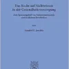 Das Recht Auf Nichtwissen in Der Gesundheitsversorgung: Zum Spannungsfeld Von Patientenautonomie Und Arztlichem Berufsethos (Schriften Zum Gesundheitsrecht, 66) (German Edition) (PDF )