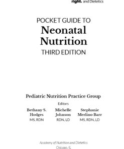 Academy of Nutrition and Dietetics Pocket Guide to Neonatal Nutrition, 3rd Edition (EPUB)
