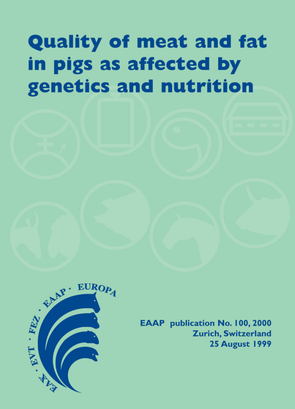 Quality of Meat and Fat in Pigs as Affected by Genetics and Nutrition (PDF ) Quality of Meat and Fat in Pigs as Affected by Genetics and Nutrition (PDF )