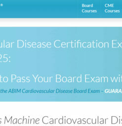 The Passmachine Cardiovascular Disease Board Review 2025 (Lecture + QBank)