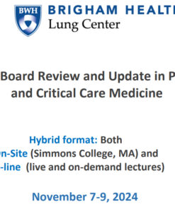 Harvard 9th Annual Board Review and Update in Pulmonary, Sleep, and Critical Care Medicine 2024