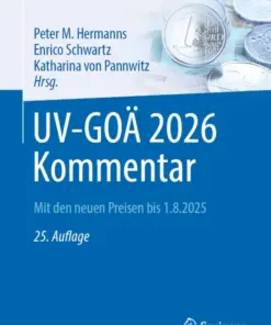UV-GOÄ 2026 Kommentar Mit den neuen Preisen bis 1.8.2025 (PDF)