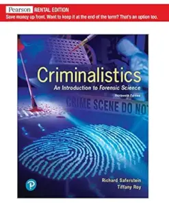 Criminalistics: An Introduction to Forensic Science, 13th Edition (PDF)