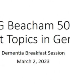 Johns Hopkins Edmund G. Beacham 50th Annual Current Topics in Geriatrics 2023