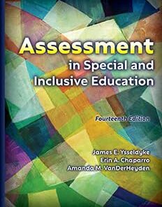 Assessment in Special and Inclusive Education, 14th Edition (High Quality Image PDF)