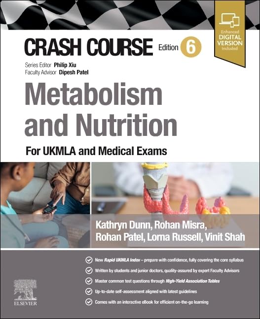 Crash Course Metabolism and Nutrition: For the MLA and Medical Exams, 6th edition (True PDF) Crash Course Metabolism and Nutrition: For the MLA and Medical Exams, 6th edition (True PDF)