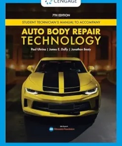 Tech Manual for Uhrina/Duffy/Beaty’s Auto Body Repair Technology, 7th Edition (PDF)