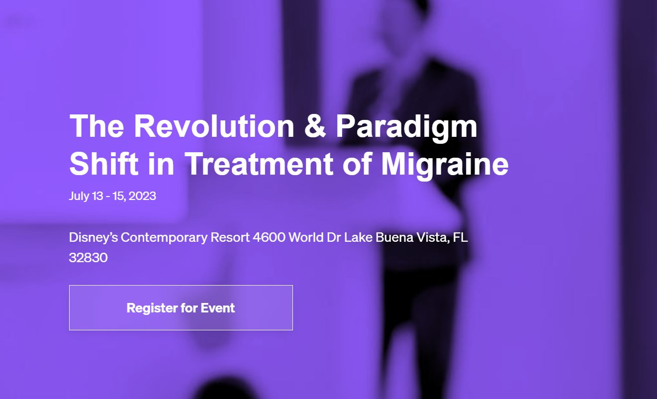 Diamond Education Foundation The Revolution & Paradigm Shift in Treatment of Migraine 2023 Diamond Education Foundation The Revolution & Paradigm Shift in Treatment of Migraine 2023