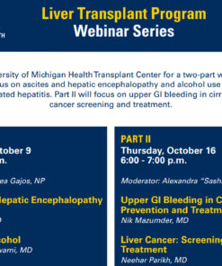 Michigan Medicine Liver Transplant Program Webinar Series 2025