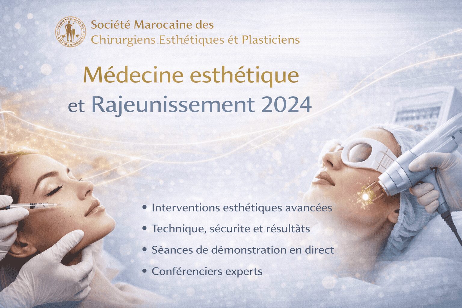 Moroccan Society of Aesthetic and Plastic Surgeons Médecine esthétique et Rajeunissement 2024 French Moroccan Society of Aesthetic and Plastic Surgeons Médecine esthétique et Rajeunissement 2024 French