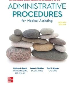 Medical Assisting: Administrative Procedures (PDF)