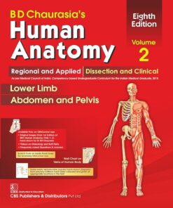 BD Chaurasia’s Human Anatomy: Regional & Applied (Dissection & Clinical) Vol. 2: Lower Limb, Abdomen & Pelvis, 8e (PDF)