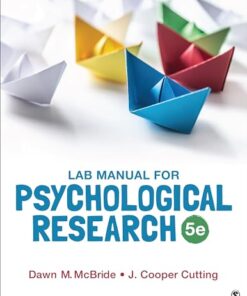 Lab Manual for Psychological Research, 5th edition (PDF)