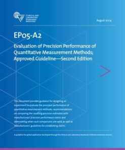 CLSI EP05-A2 Evaluation of Precision Performance of Quantitative Measurement Methods; Approved Guideline, 2nd Edition(PDF)