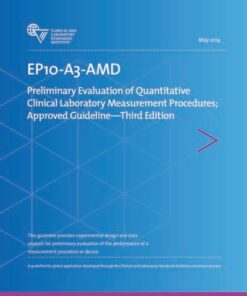 CLSI EP10-A3-AMD Preliminary Evaluation of Quantitative Clinical Laboratory Measurement Procedures; Approved Guideline, 3rd Edition(PDF)