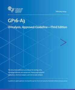 CLSI GP16-A3 Urinalysis; Approved Guideline, 3rd Edition(PDF)