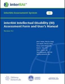 interRAI Intellectual Disability (ID) Assessment Form and User’s Manual (Standard English Edition), Version 9.2.1 (PDF)